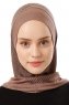 Wind Plain - Hijab Al Amira One-Piece Taupe Oscuro