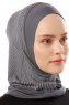 Wind Plain - Hijab Al Amira One-Piece Gris Oscuro