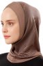 Wind Cross - Hijab Al Amira One-Piece Taupe Oscuro