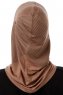 Wind Cross - Hijab Al Amira One-Piece Taupe Oscuro
