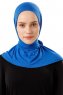 Sportif Plain - Hijab Práctico Viscosa Azul