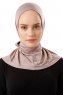 Sportif Plain - Hijab Práctico Viscosa Piedra Gris