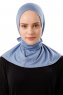 Sportif Plain - Hijab Práctico Viscosa Índigo