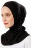Sportif Cross - Hijab Práctico Viscosa Negro & Gris Claro
