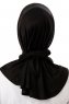 Sportif Cross - Hijab Práctico Viscosa Negro & Gris Claro