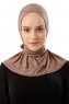 Sportif Cross - Hijab Práctico Viscosa Taupe Oscuro
