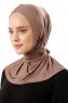 Sportif Cross - Hijab Práctico Viscosa Taupe Oscuro
