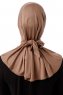 Sportif Cross - Hijab Práctico Viscosa Taupe Oscuro