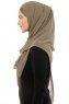Alara Plain - Hijab Chiffon One Piece Verde Oliva