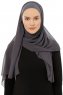 Alara Plain - Hijab Chiffon One Piece Antracita
