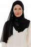 Alara Cross - Hijab Chiffon One Piece Negro