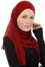 Alara Cross - Hijab Chiffon One Piece Burdeos