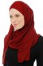 Alara Cross - Hijab Chiffon One Piece Burdeos