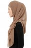 Alara Cross - Hijab Chiffon One Piece Taupe Oscuro