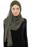 Alara Cross - Hijab Chiffon One Piece Caqui
