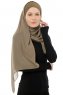 Alara Cross - Hijab Chiffon One Piece Verde Oliva
