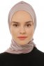 Isra Plain - Hijab One-Piece Viscosa Piedra Gris