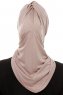 Isra Plain - Hijab One-Piece Viscosa Piedra Gris