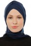 Isra Cross - Hijab One-Piece Viscosa Azul Marino