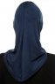 Isra Cross - Hijab One-Piece Viscosa Azul Marino