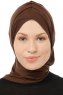 Isra Cross - Hijab One-Piece Viscosa Marrón