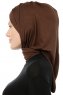 Isra Cross - Hijab One-Piece Viscosa Marrón