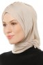 Isra Cross - Hijab One-Piece Viscosa Taupe Claro