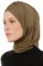 Isra Cross - Hijab One-Piece Viscosa Caqui