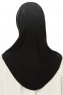 Hanfendy Plain Logo - Hijab One-Piece Negro