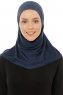 Hanfendy Plain Logo - Hijab One-Piece Azul Marino