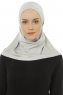 Hanfendy Plain Logo - Hijab One-Piece Gris Claro