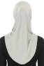 Hanfendy Plain Logo - Hijab One-Piece Gris Claro