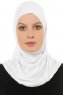 Hanfendy Cross Logo - Hijab One-Piece Blanco