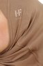 Hanfendy Cross Logo - Hijab One-Piece Taupe Oscuro