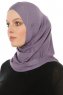 Hanfendy Cross Logo - Hijab One-Piece Morado Oscuro