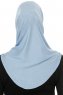 Hanfendy Cross Logo - Hijab One-Piece Azul Claro