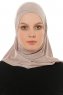 Hanfendy Cross Logo - Hijab One-Piece Piedra Gris