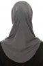Micro Plain - Hijab One-Piece Antracita