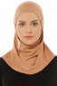 Micro Plain - Hijab One-Piece Caramelo