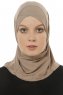 Micro Cross - Hijab One-Piece Taupe Oscuro