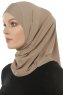 Micro Cross - Hijab One-Piece Taupe Oscuro