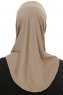 Micro Cross - Hijab One-Piece Taupe Oscuro