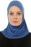 Micro Cross - Hijab One-Piece Azul Claro
