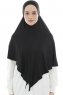 Ajda - Hijab Negro Con Cremallera