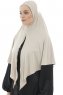 Ajda - Hijab Taupe Claro Con Cremallera