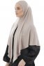 Ajda - Hijab Piedra Gris Con Cremallera