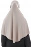 Ajda - Hijab Piedra Gris Con Cremallera