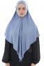 Ajda - Hijab Índigo Con Cremallera