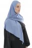 Ajda - Hijab Índigo Con Cremallera