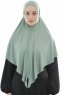 Ajda - Hijab Verde Con Cremallera